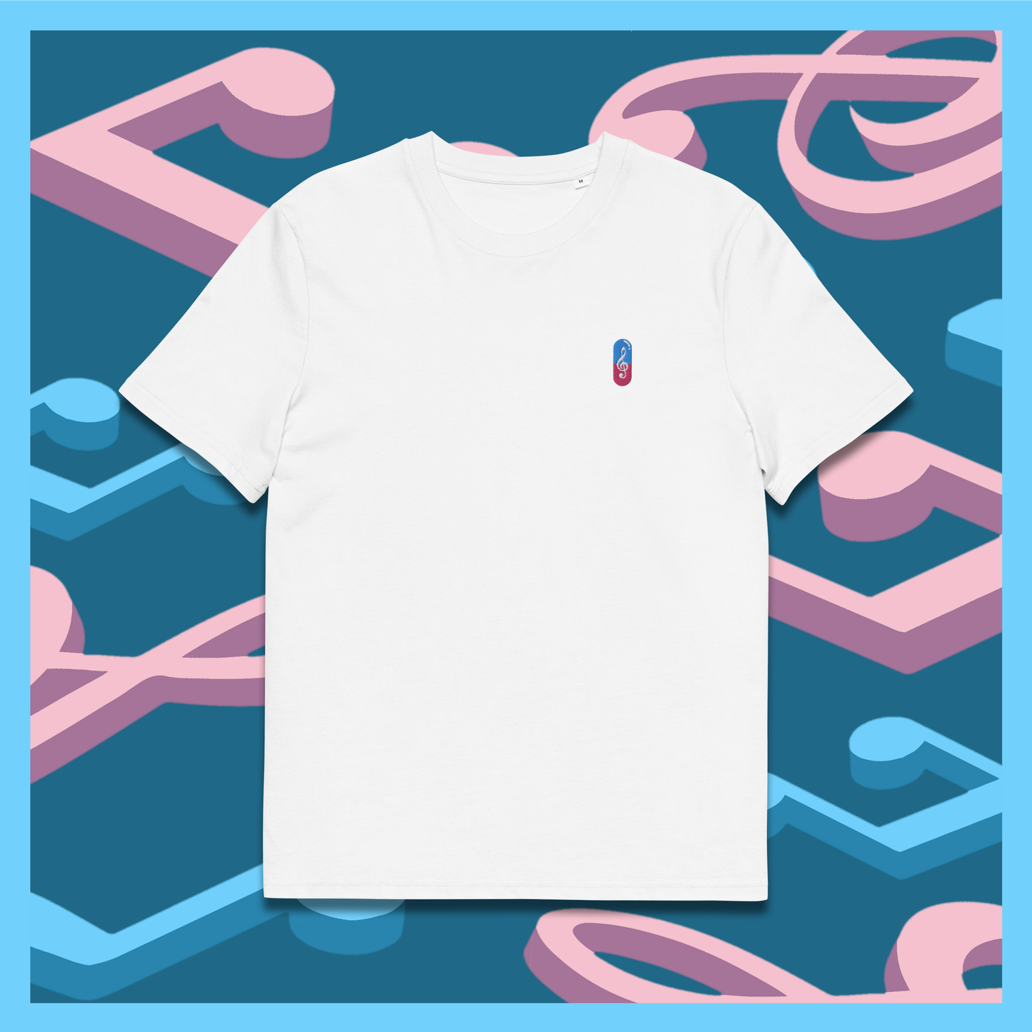 MUSICAL REMEDY white T-Shirt with a music inspired pill