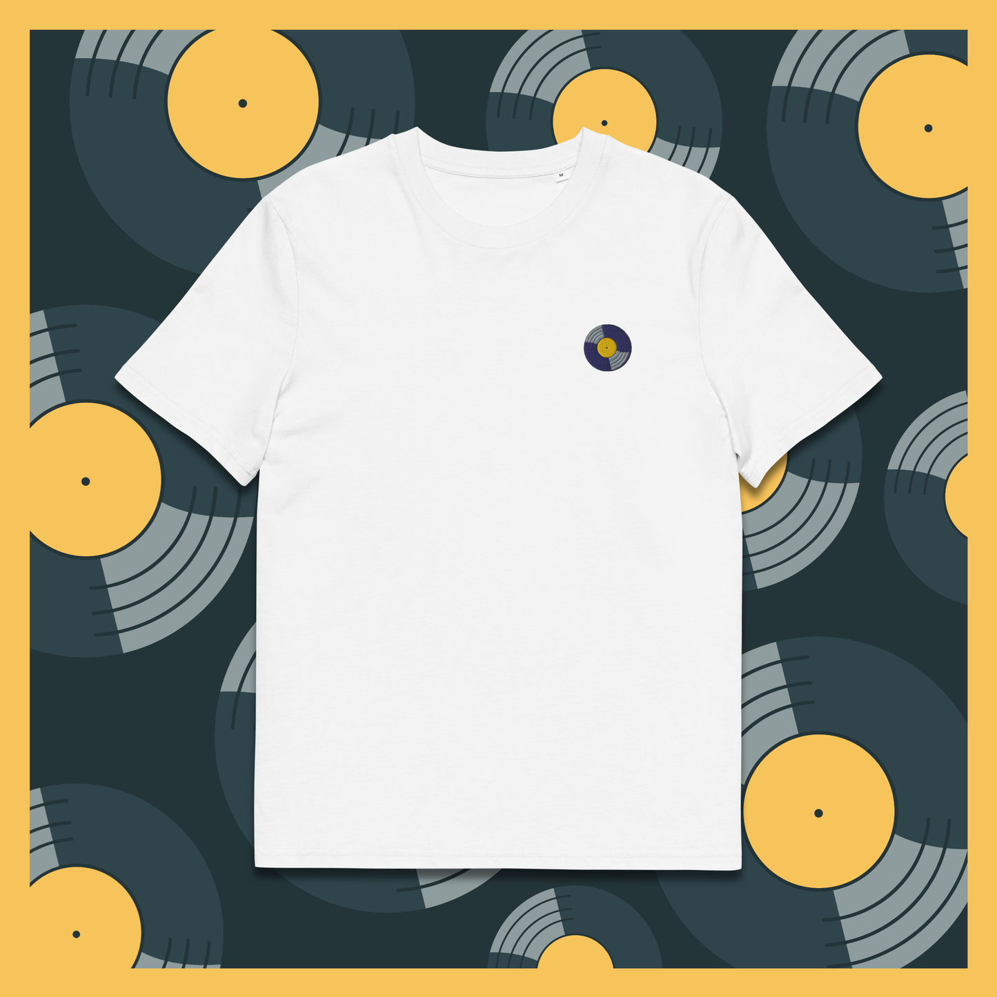 STILL SPINNING T-Shirt with vinyl music inspired design